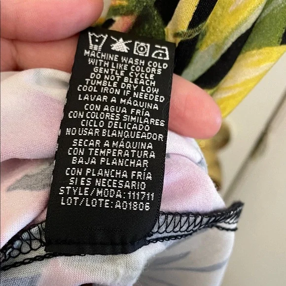 Ronni Nicole Floral Mini Dress - Pink and Green - Picture 4 of 5